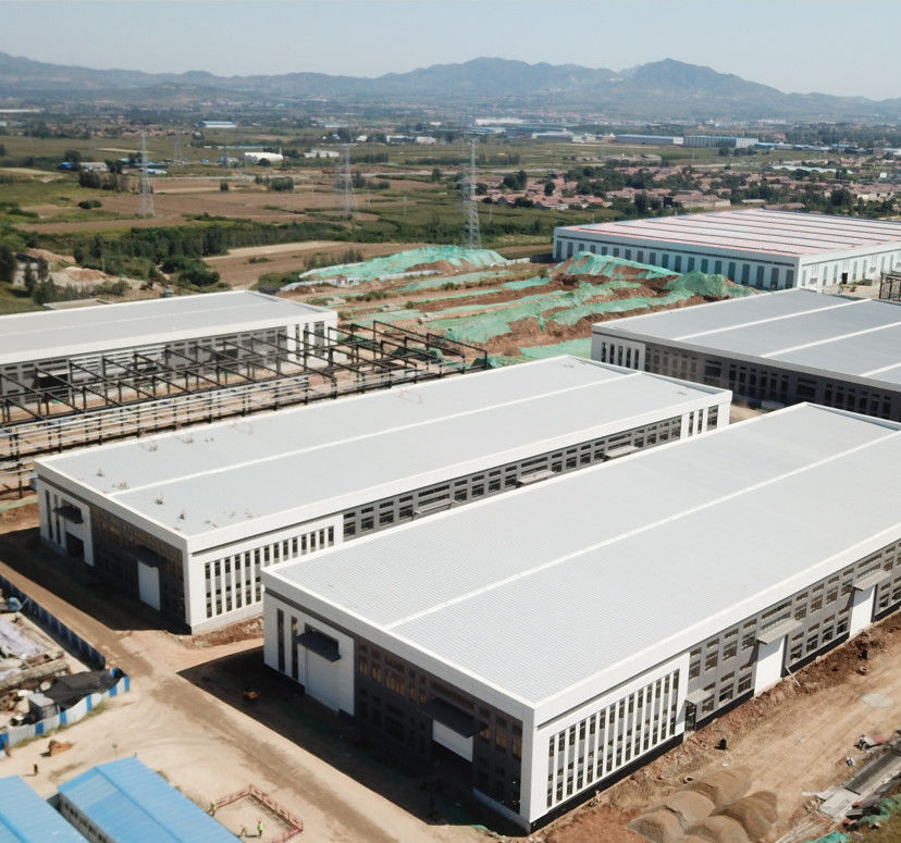 Resistenza al fuoco Modern Metal Prefab Workshop Steel Frame Workshop Personalizzabile
