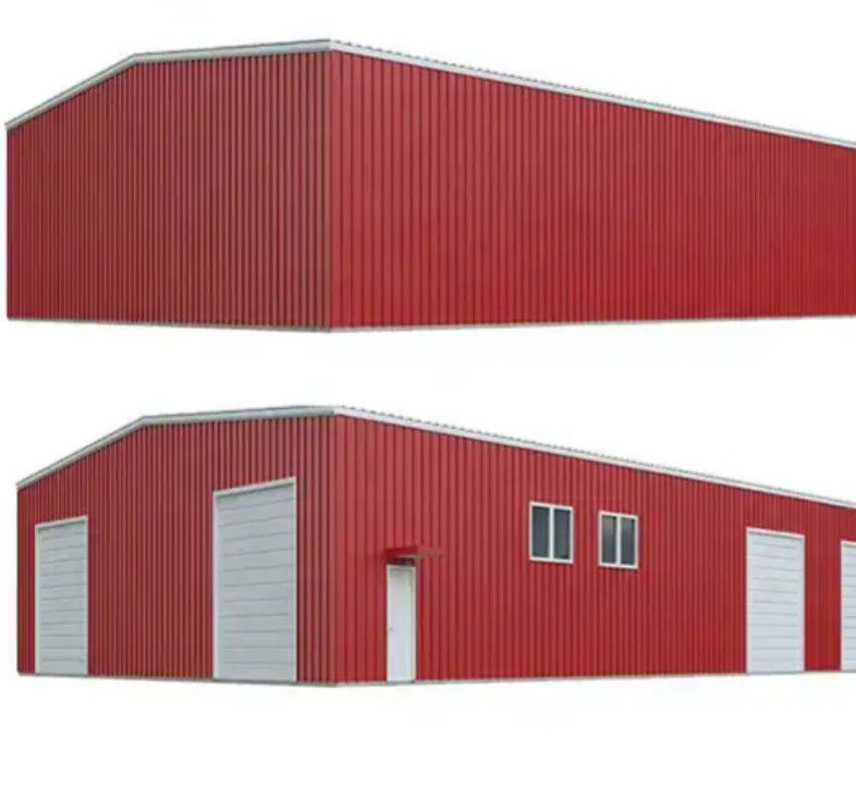 Modello contemporaneo di fabbrica di attrezzature in acciaio prefabbricate