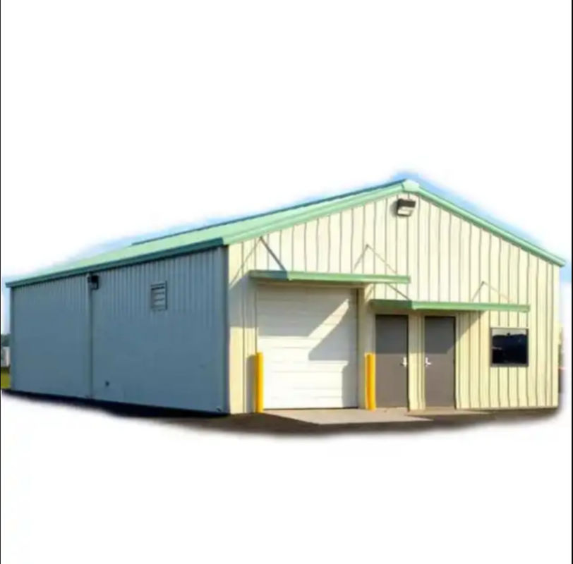 Q235 Edifici strutturali in acciaio officina garage strutture metalliche prefabbricate resistenti alla neve