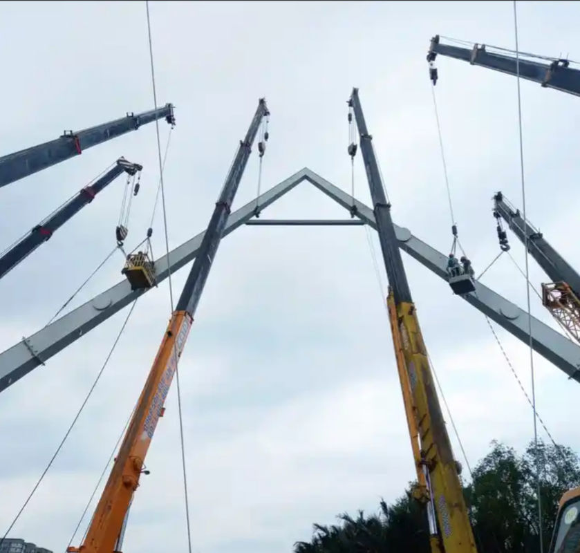 Ponte in acciaio modulare di tipo 200 Ponte temporanea in acciaio Bailey anti sismico