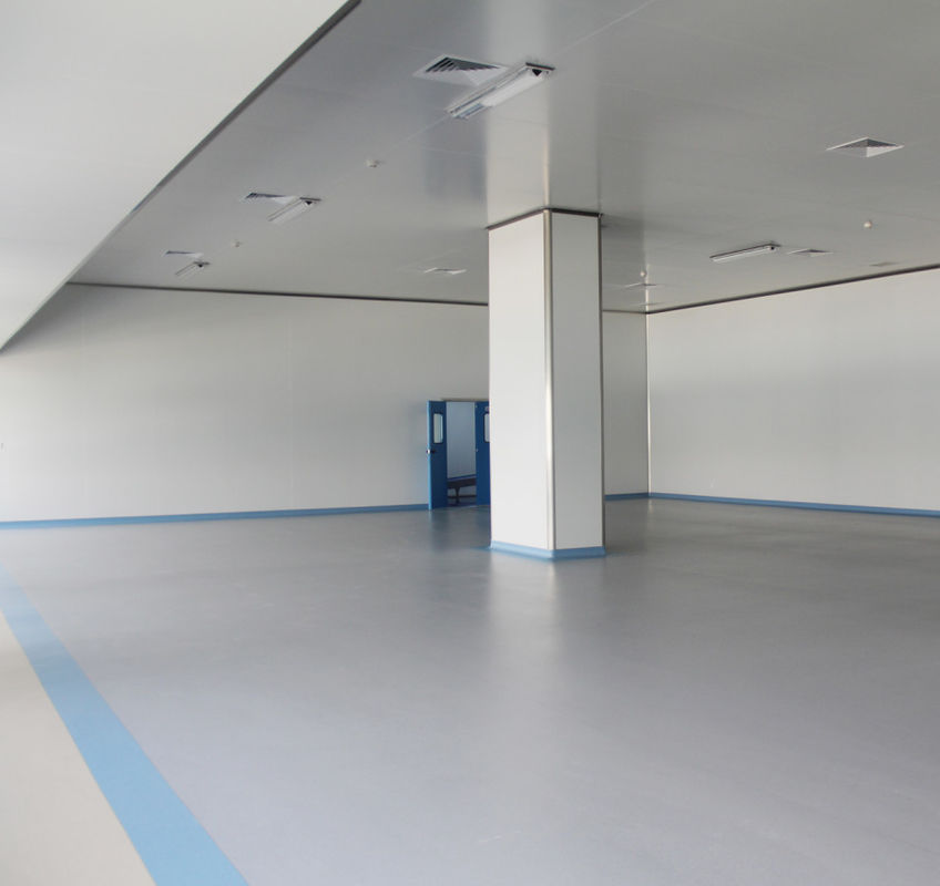 Struttura in acciaio magazzino e ospedale edificio grande colonna sala di isolamento industriale impianto in acciaio senza polvere struttura