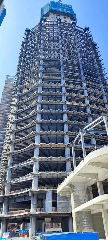 Grandi lunghezza di percorrenza durevole costruzione rapida prefabbricato struttura di acciaio pesante prefabbricato edificio di grattacieli con ISO9001