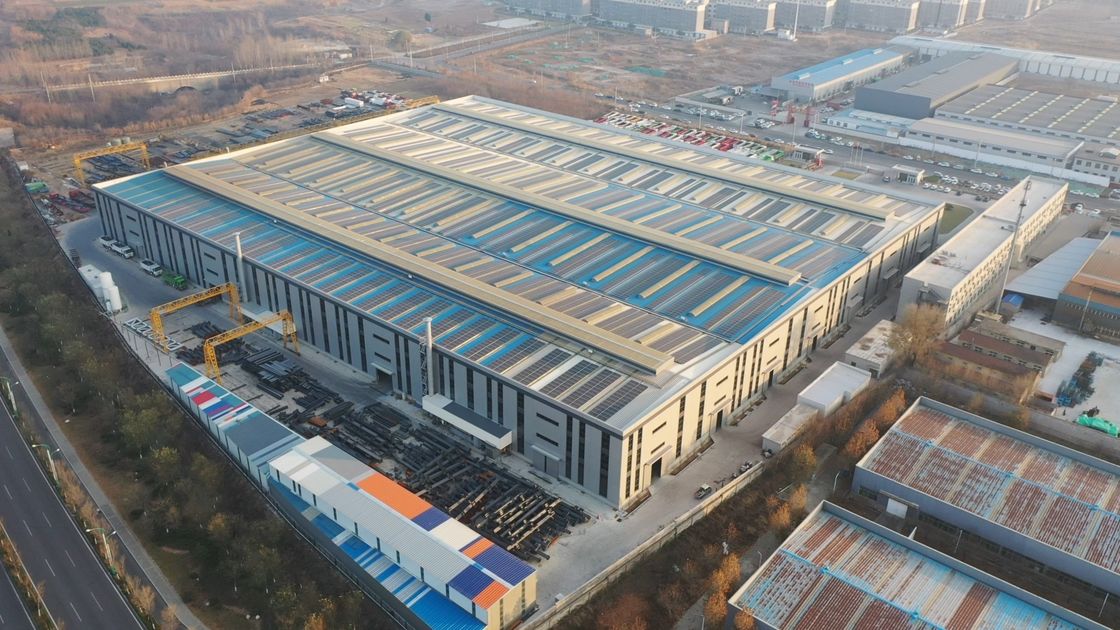 36m Large Clear Span Steel Structure Workshop con telaio a sezione H e tetto a travi negli Stati Uniti