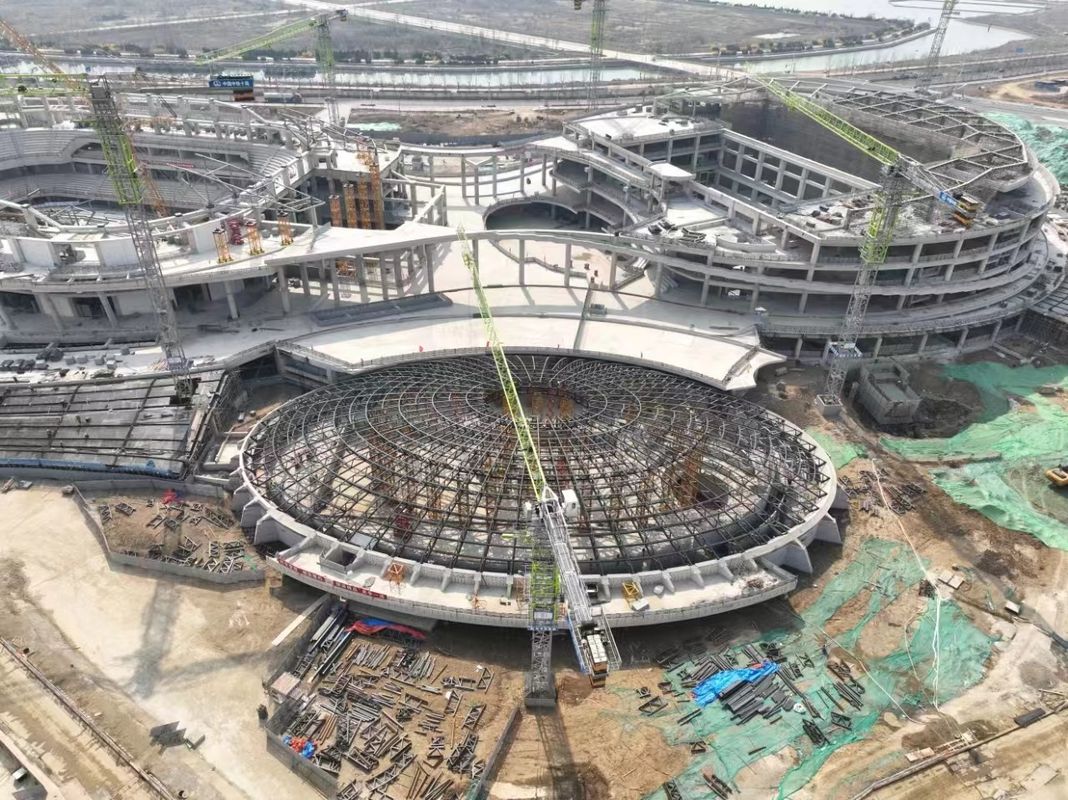 Cina Grande dimensione struttura in acciaio a telaio metallico Stadio esterno/interno Sport/tennis/basketball/sala da ginnastica