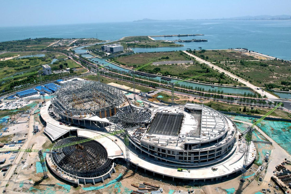 Cina Grande dimensione struttura in acciaio a telaio metallico Stadio esterno/interno Sport/tennis/basketball/sala da ginnastica