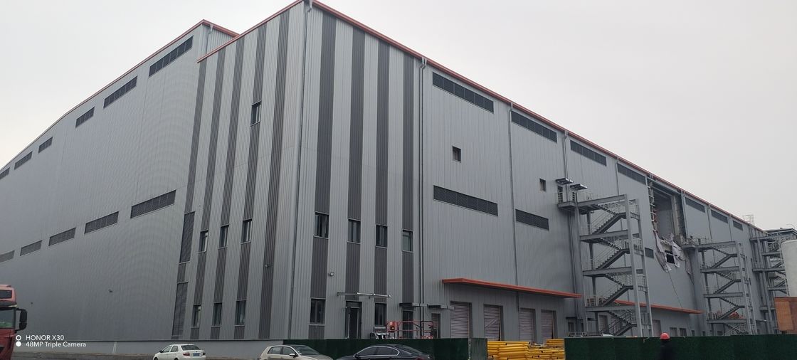 OEM Farmaceutica Logistica Edifici in metallo prefabbricati Sezione H Cornice del portale Edificio struttura in acciaio
